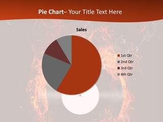 Symbol Flame Image PowerPoint Template