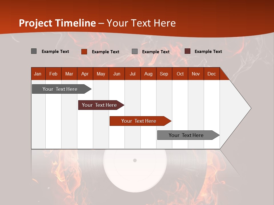 Symbol Flame Image PowerPoint Template