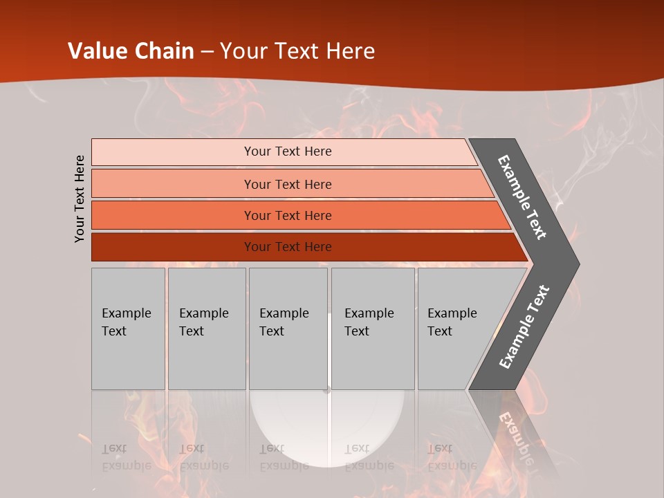 Symbol Flame Image PowerPoint Template