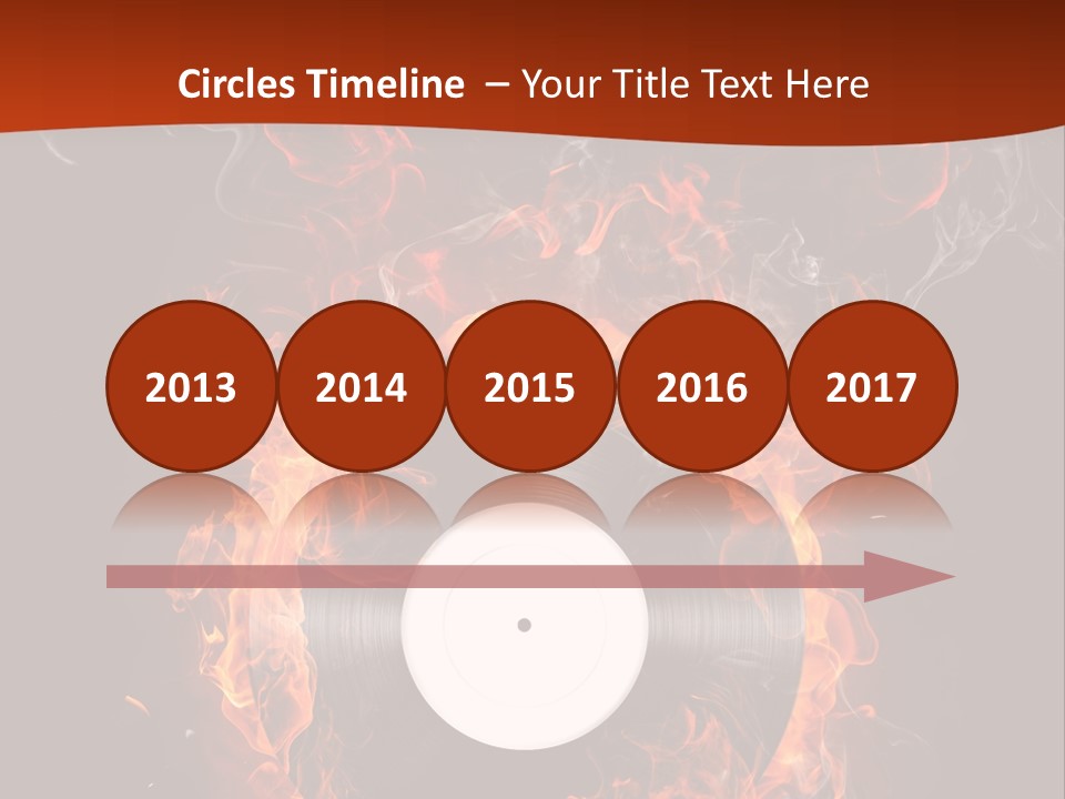 Symbol Flame Image PowerPoint Template