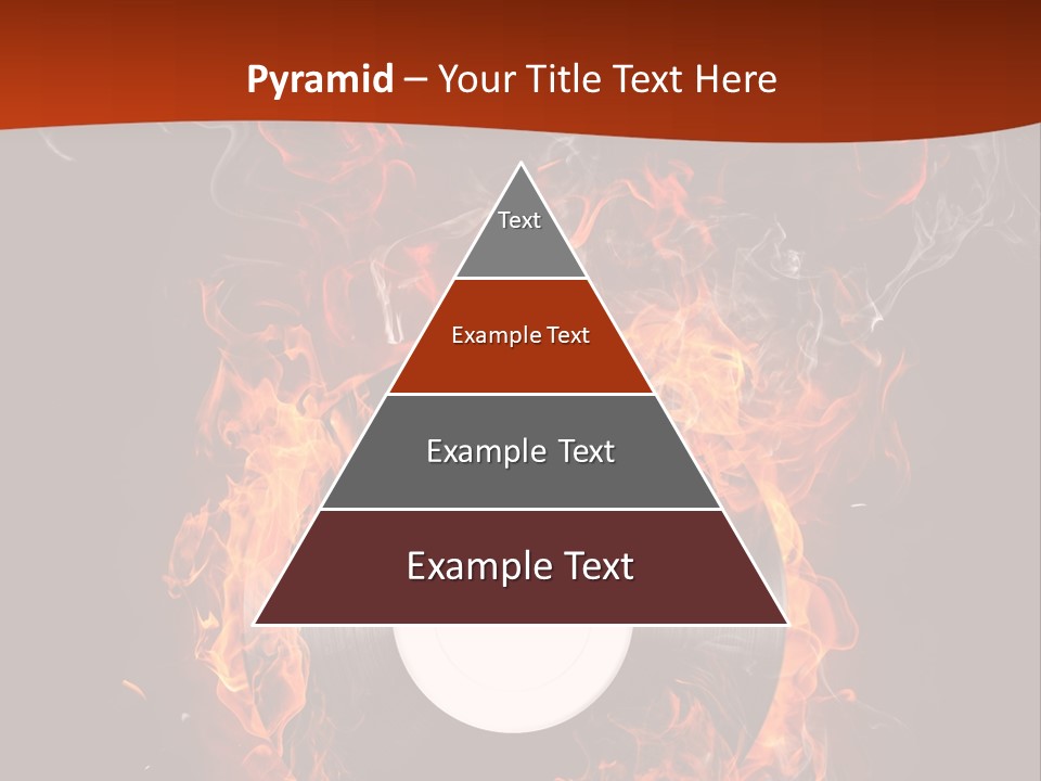 Symbol Flame Image PowerPoint Template