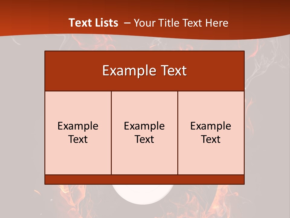 Symbol Flame Image PowerPoint Template