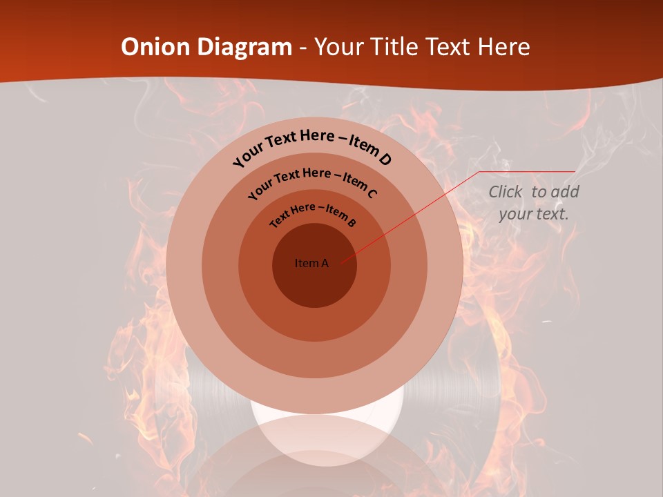 Symbol Flame Image PowerPoint Template