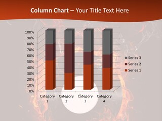 Symbol Flame Image PowerPoint Template