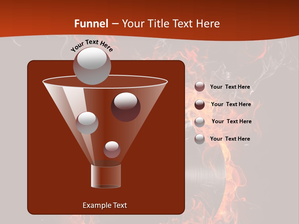 Symbol Flame Image PowerPoint Template