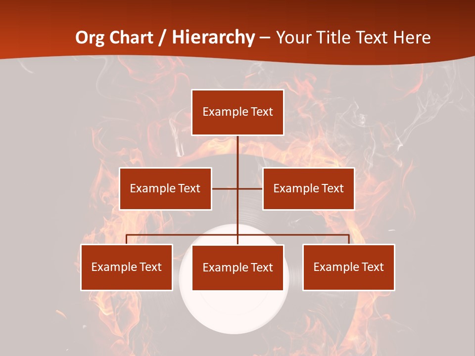 Symbol Flame Image PowerPoint Template