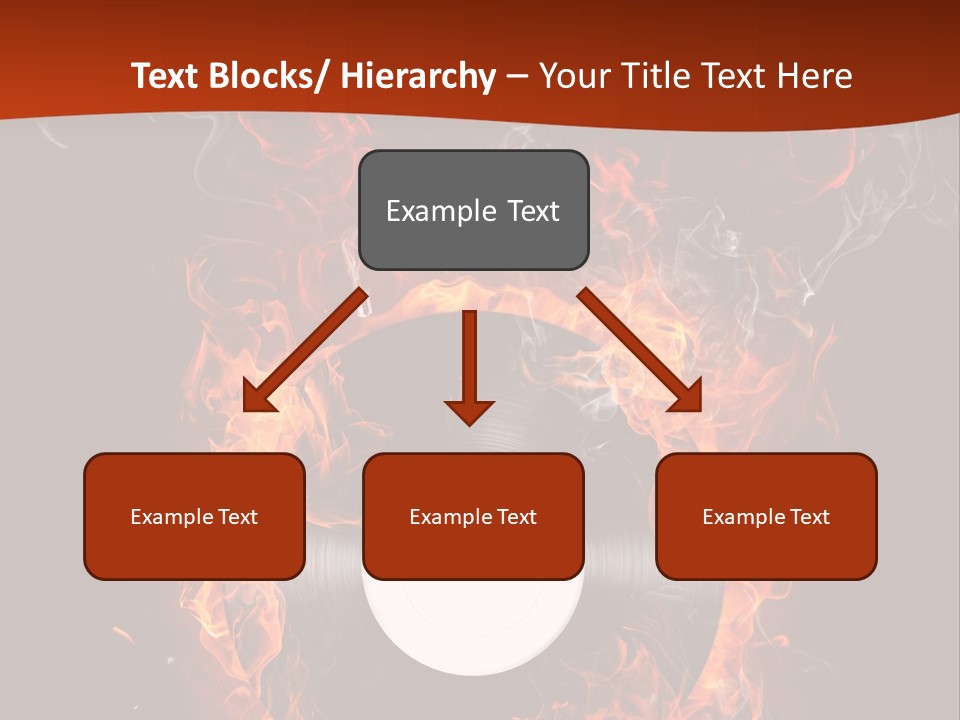 Symbol Flame Image PowerPoint Template