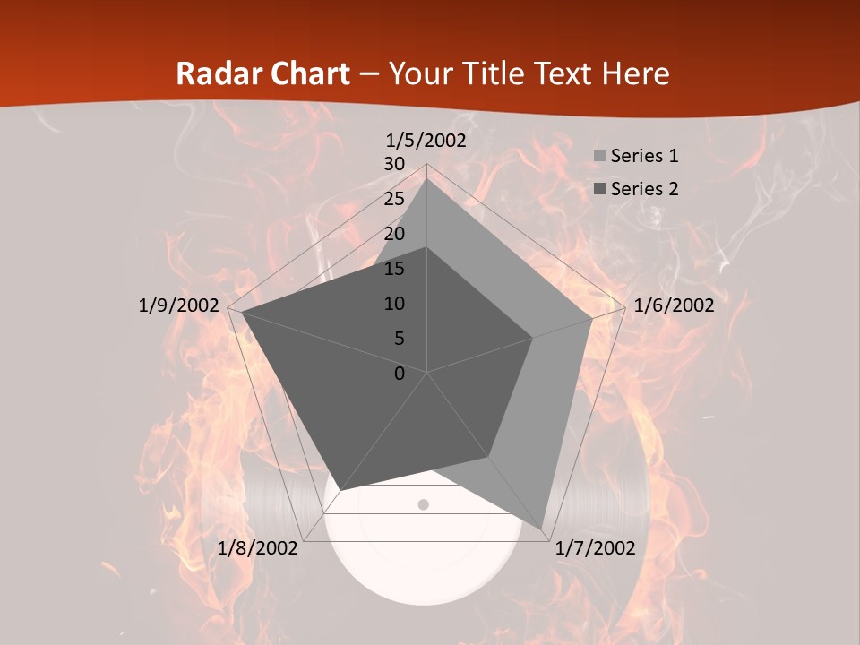 Symbol Flame Image PowerPoint Template
