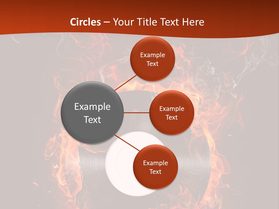 Symbol Flame Image PowerPoint Template