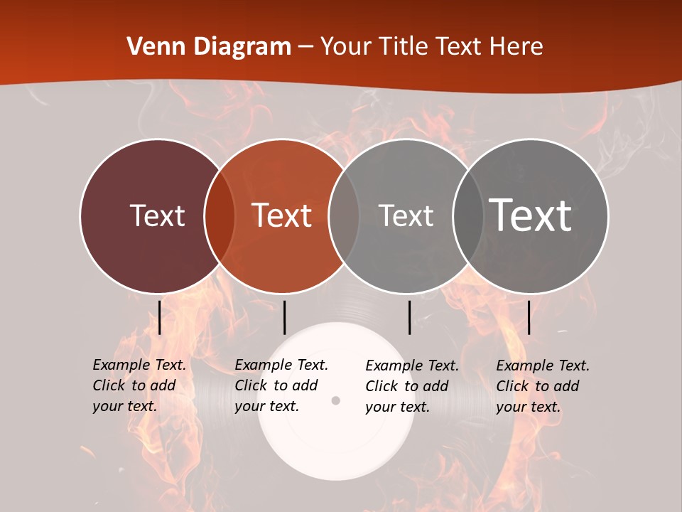 Symbol Flame Image PowerPoint Template