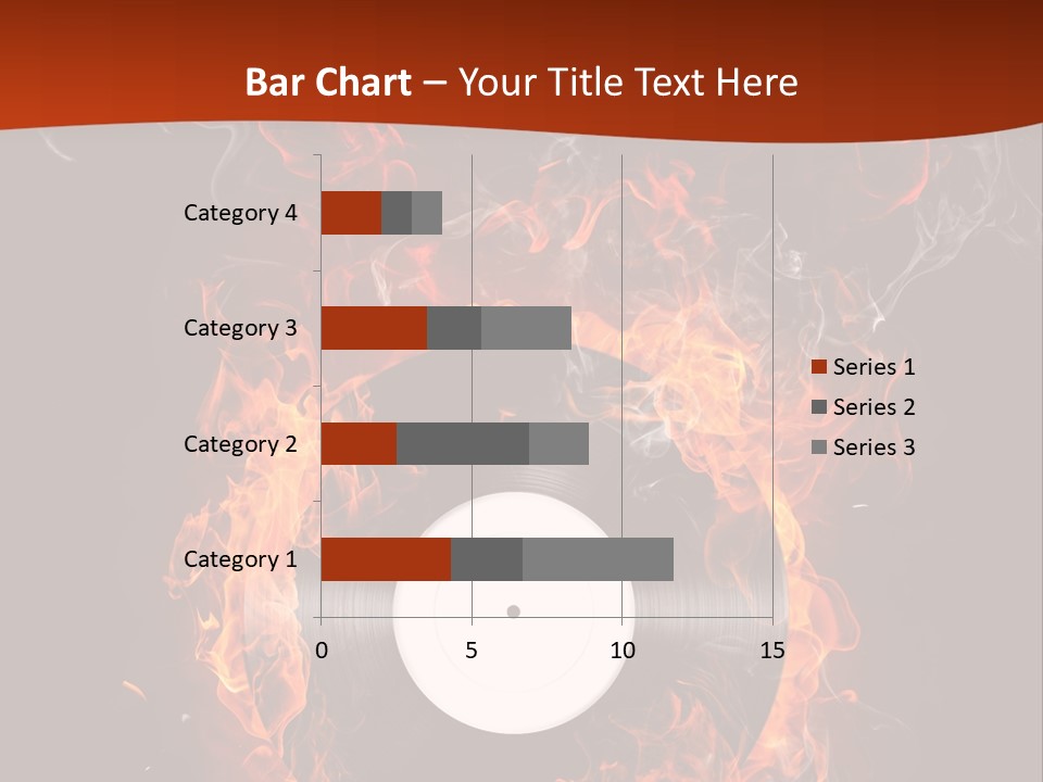 Symbol Flame Image PowerPoint Template
