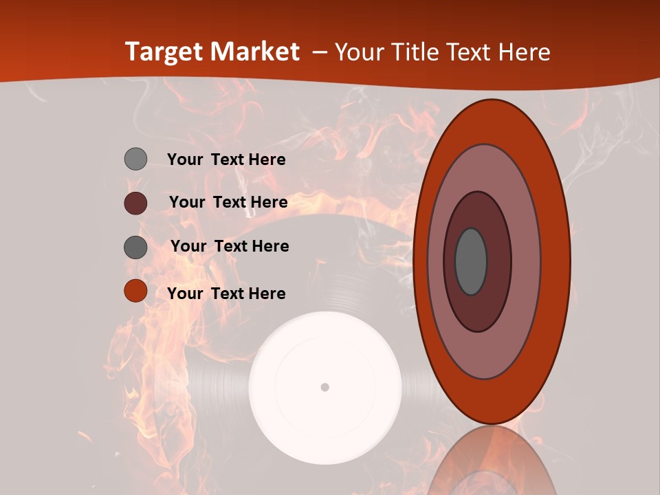 Symbol Flame Image PowerPoint Template