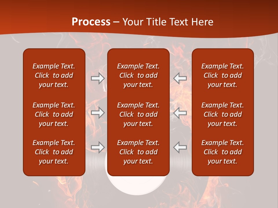 Symbol Flame Image PowerPoint Template