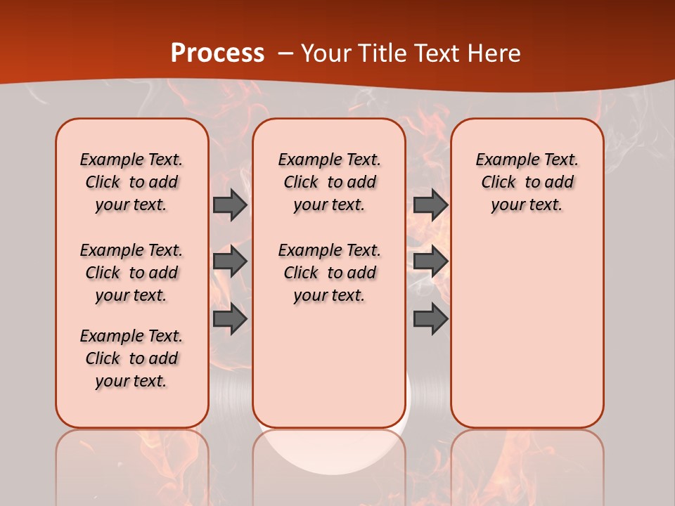 Symbol Flame Image PowerPoint Template