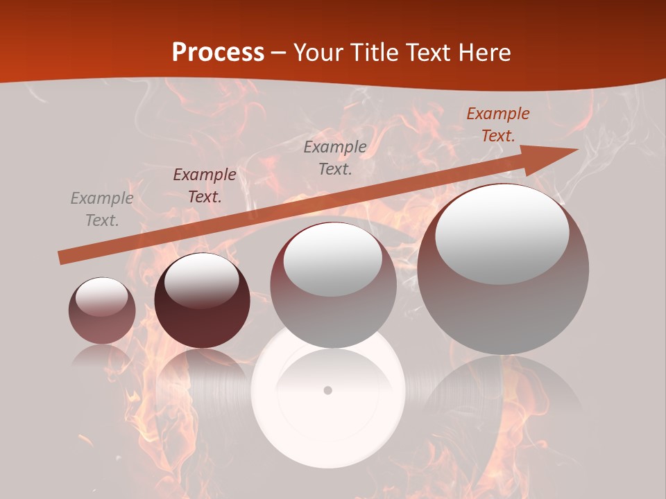 Symbol Flame Image PowerPoint Template