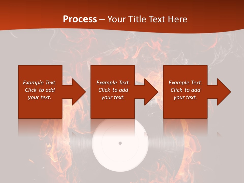 Symbol Flame Image PowerPoint Template