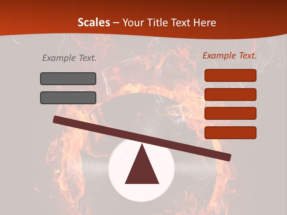 Symbol Flame Image PowerPoint Template