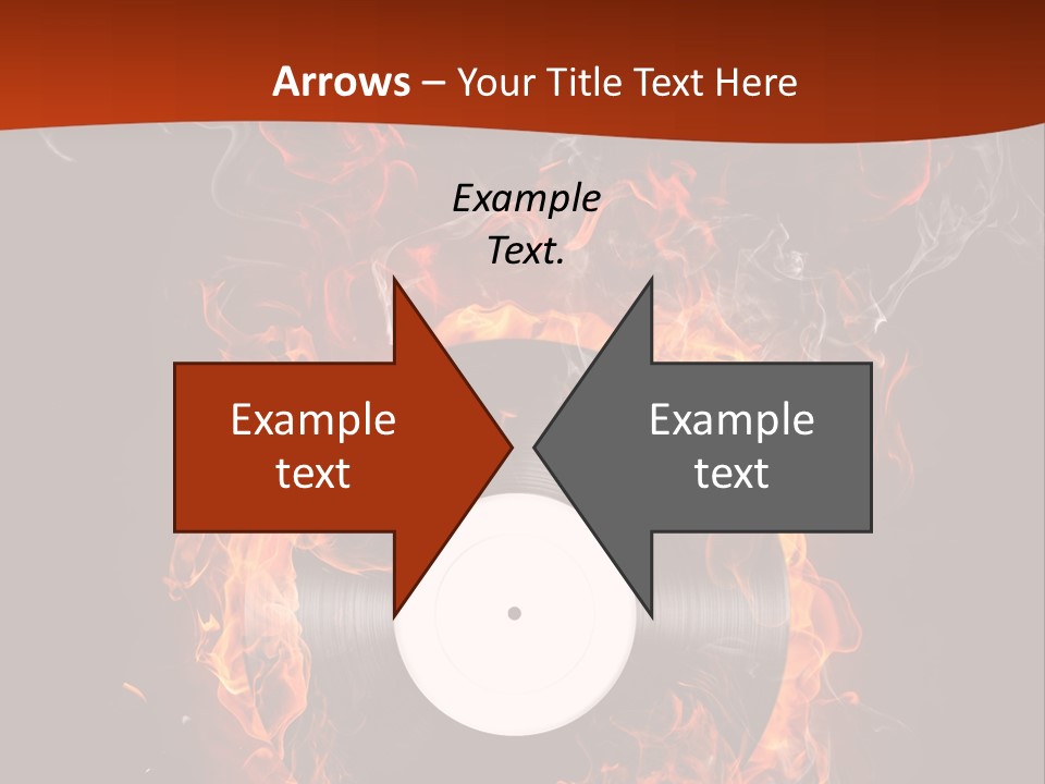 Symbol Flame Image PowerPoint Template