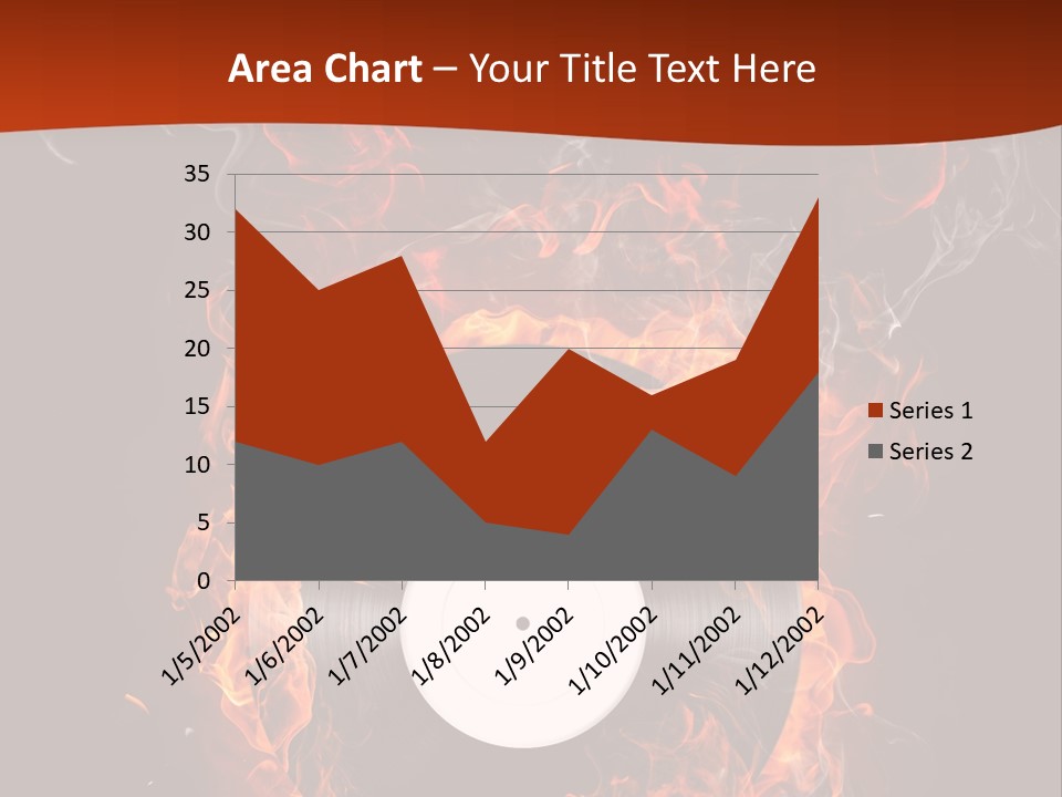Symbol Flame Image PowerPoint Template