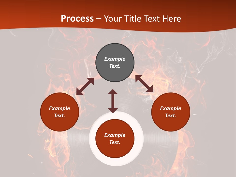 Symbol Flame Image PowerPoint Template