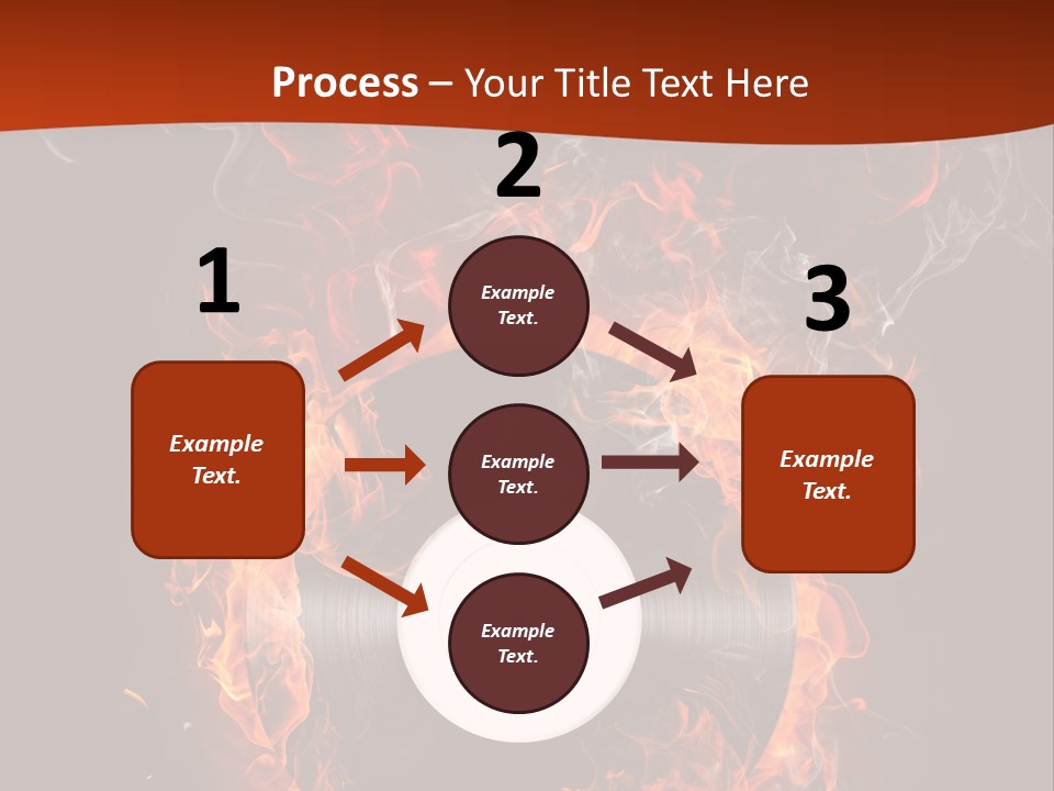 Symbol Flame Image PowerPoint Template