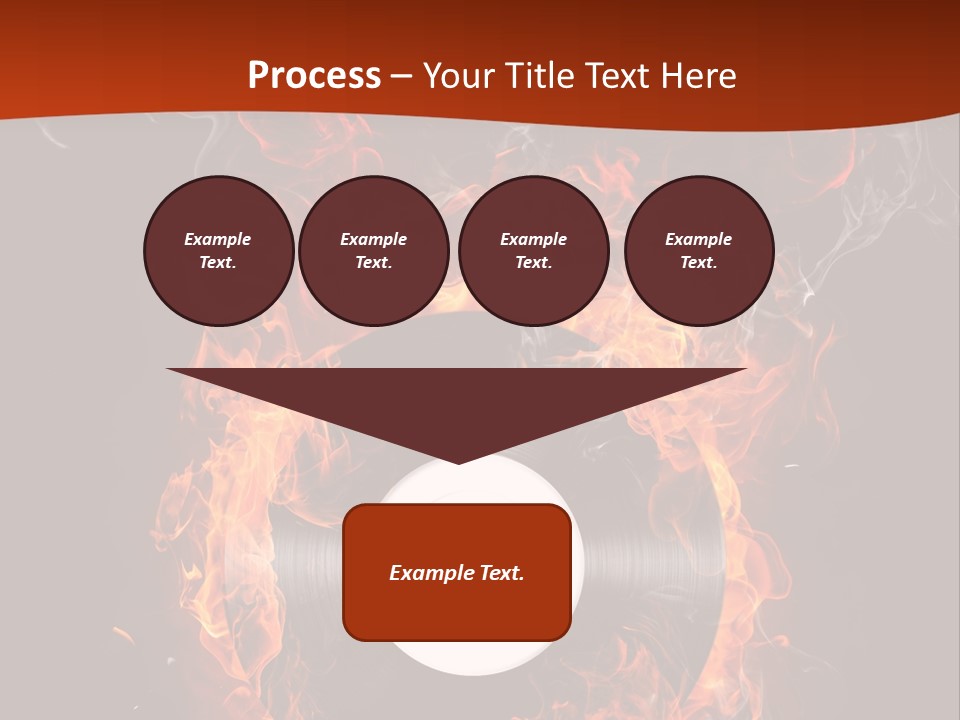 Symbol Flame Image PowerPoint Template