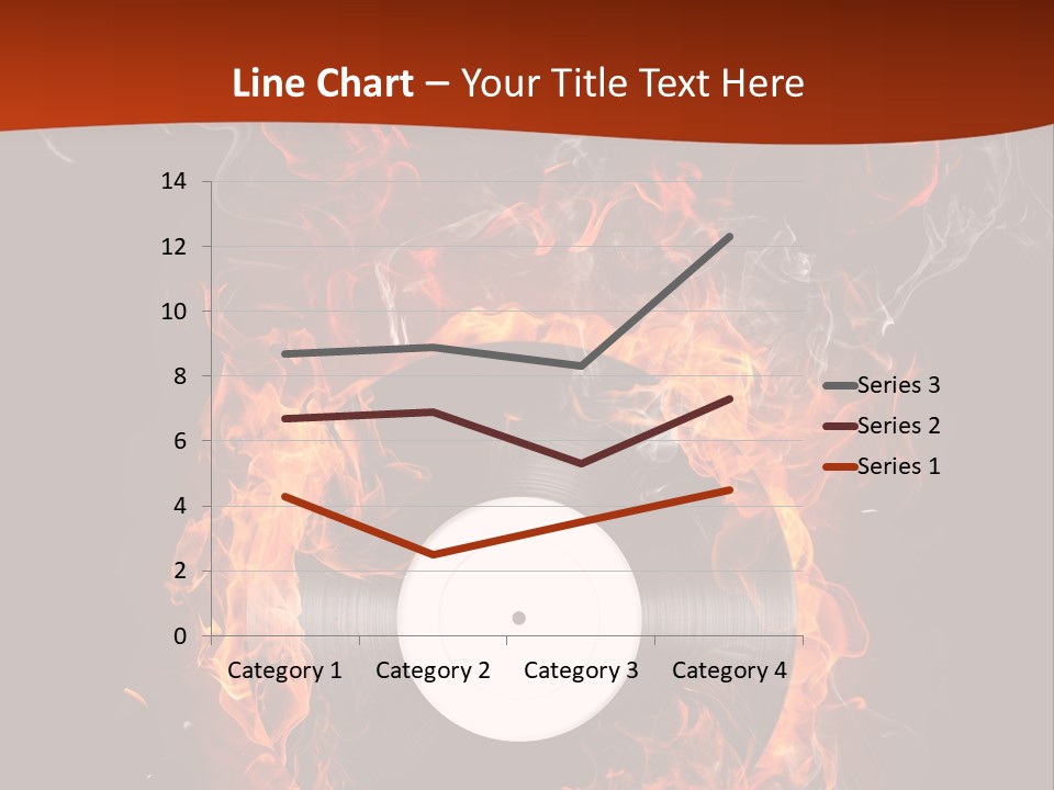 Symbol Flame Image PowerPoint Template