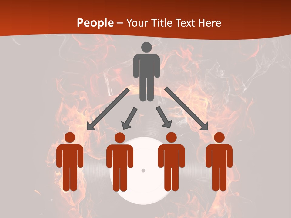 Symbol Flame Image PowerPoint Template