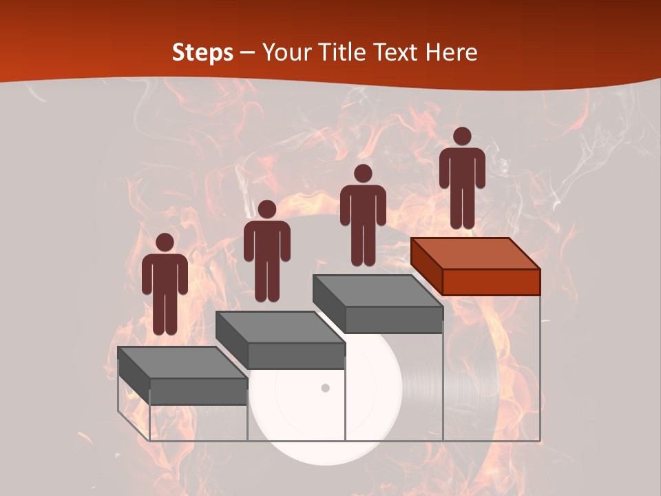 Symbol Flame Image PowerPoint Template
