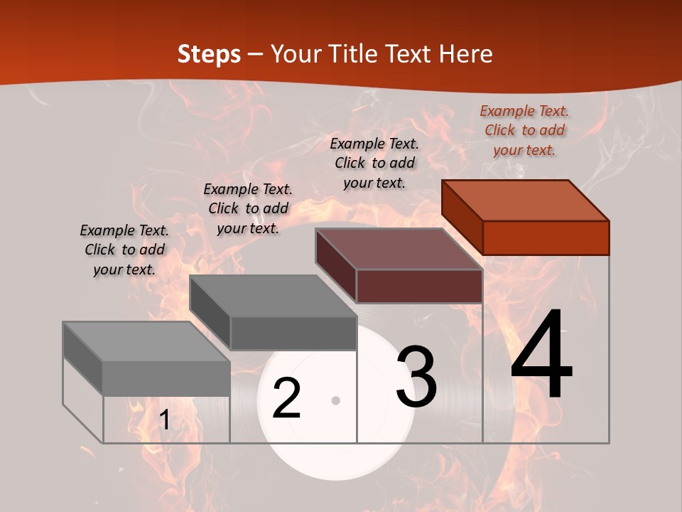 Symbol Flame Image PowerPoint Template