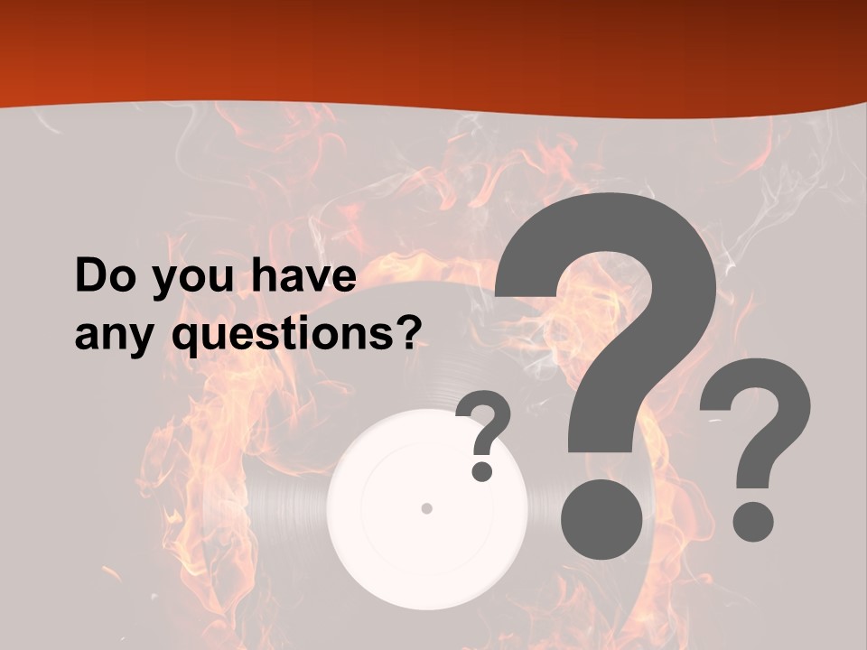 Symbol Flame Image PowerPoint Template