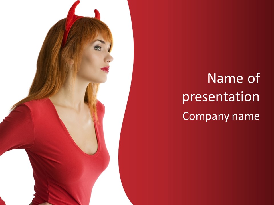 Beautiful Evil Fashion PowerPoint Template