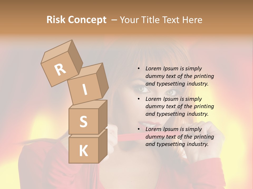 Provocative Satan Aggression PowerPoint Template