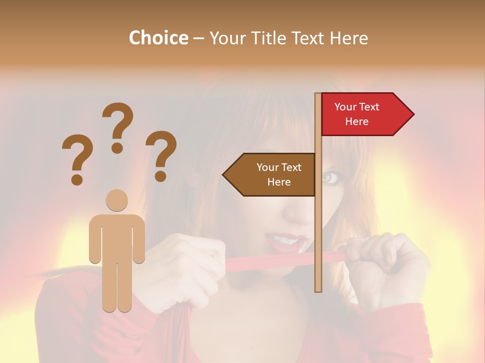 Provocative Satan Aggression PowerPoint Template