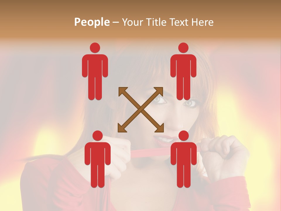 Provocative Satan Aggression PowerPoint Template