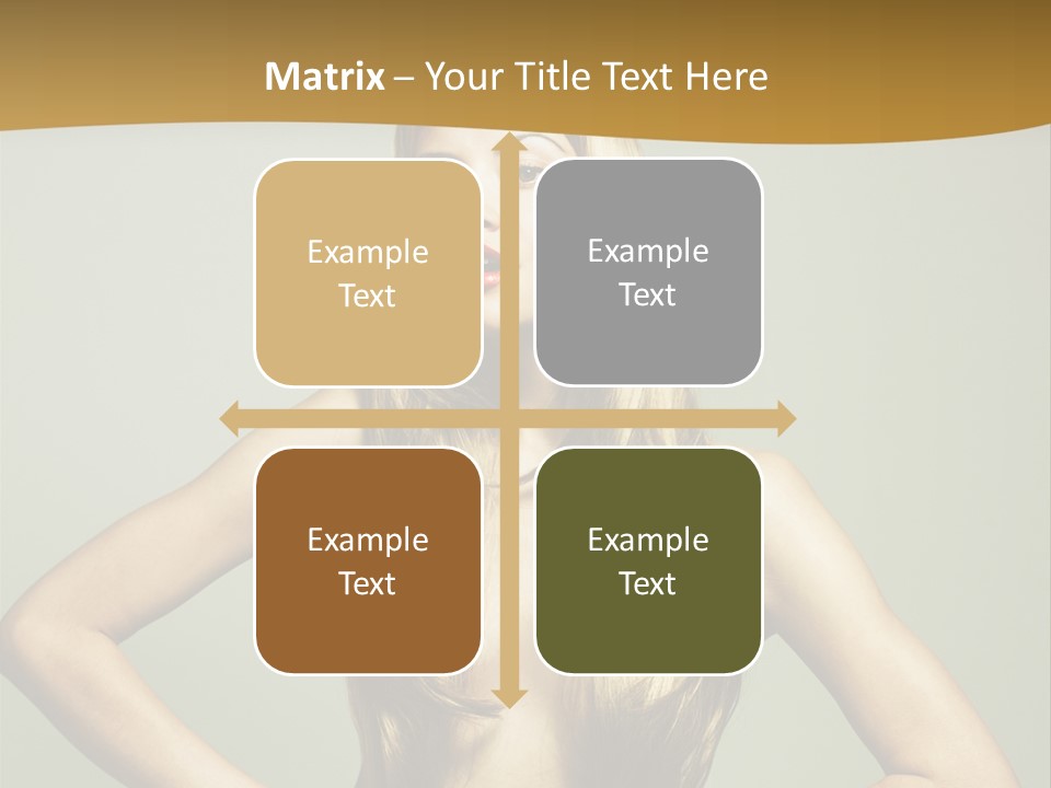 A Woman With Long Blonde Hair Posing For A Picture PowerPoint Template