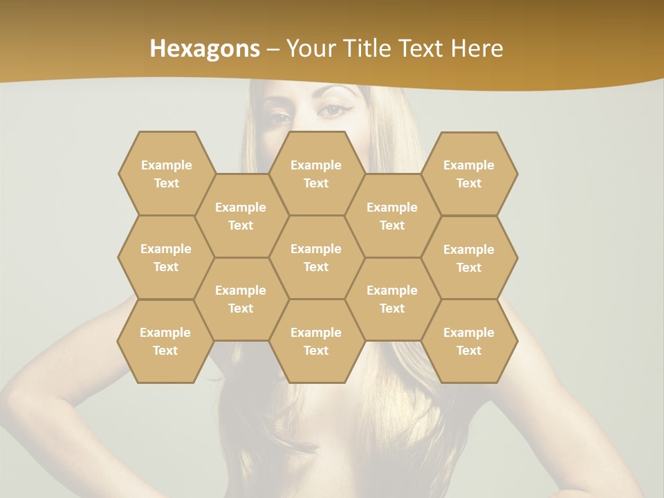 A Woman With Long Blonde Hair Posing For A Picture PowerPoint Template