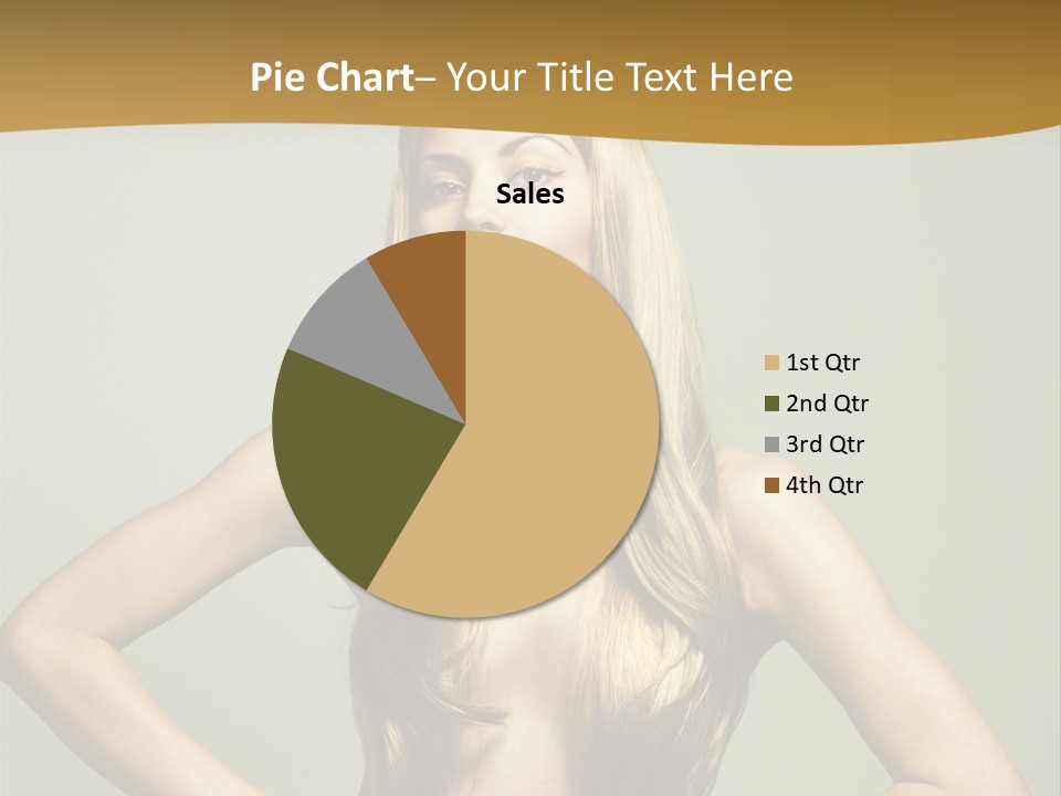 A Woman With Long Blonde Hair Posing For A Picture PowerPoint Template