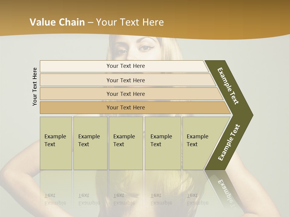 A Woman With Long Blonde Hair Posing For A Picture PowerPoint Template