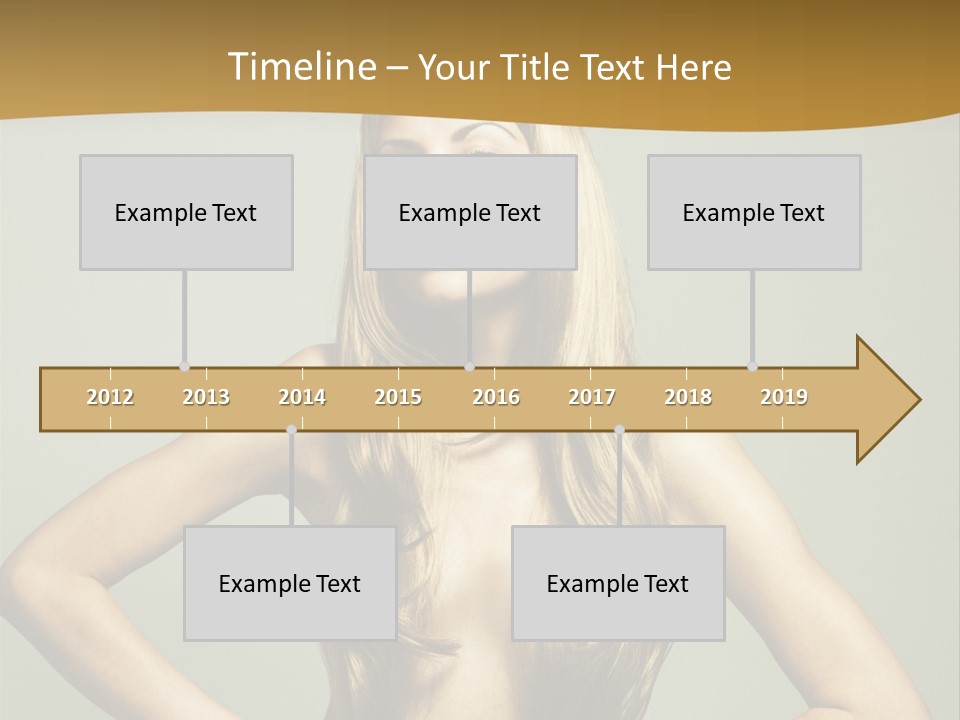 A Woman With Long Blonde Hair Posing For A Picture PowerPoint Template