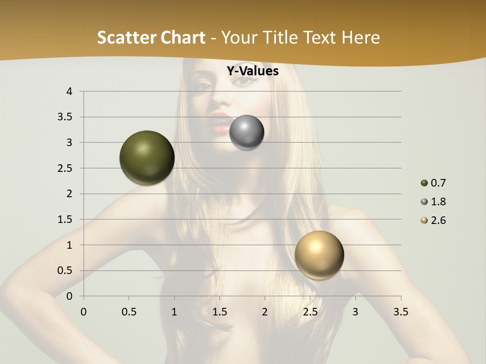 A Woman With Long Blonde Hair Posing For A Picture PowerPoint Template