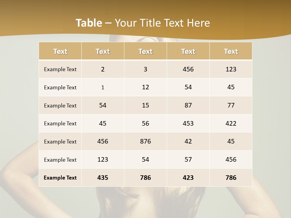 A Woman With Long Blonde Hair Posing For A Picture PowerPoint Template