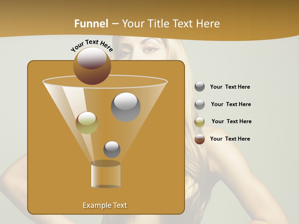 A Woman With Long Blonde Hair Posing For A Picture PowerPoint Template