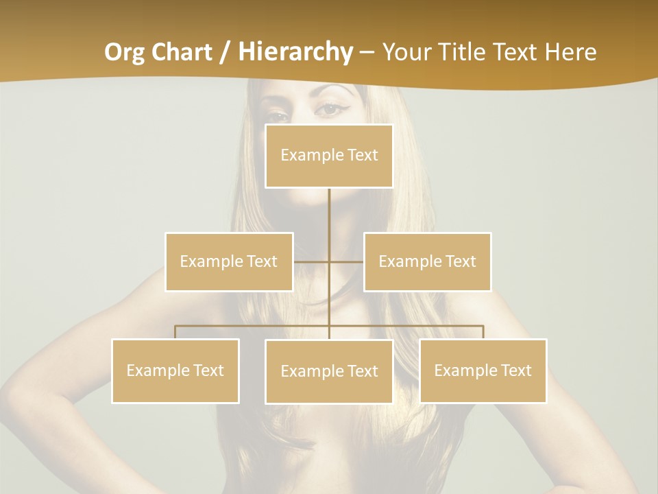 A Woman With Long Blonde Hair Posing For A Picture PowerPoint Template