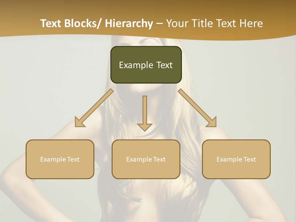 A Woman With Long Blonde Hair Posing For A Picture PowerPoint Template