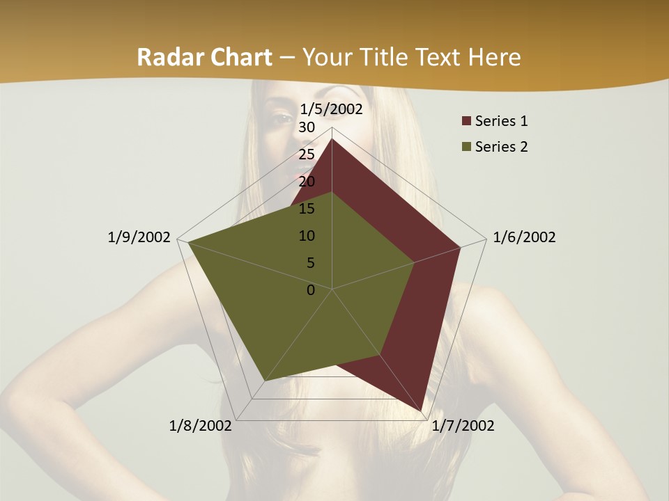 A Woman With Long Blonde Hair Posing For A Picture PowerPoint Template