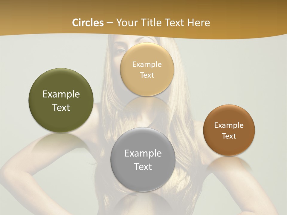 A Woman With Long Blonde Hair Posing For A Picture PowerPoint Template