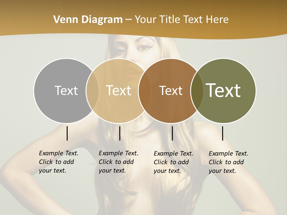 A Woman With Long Blonde Hair Posing For A Picture PowerPoint Template
