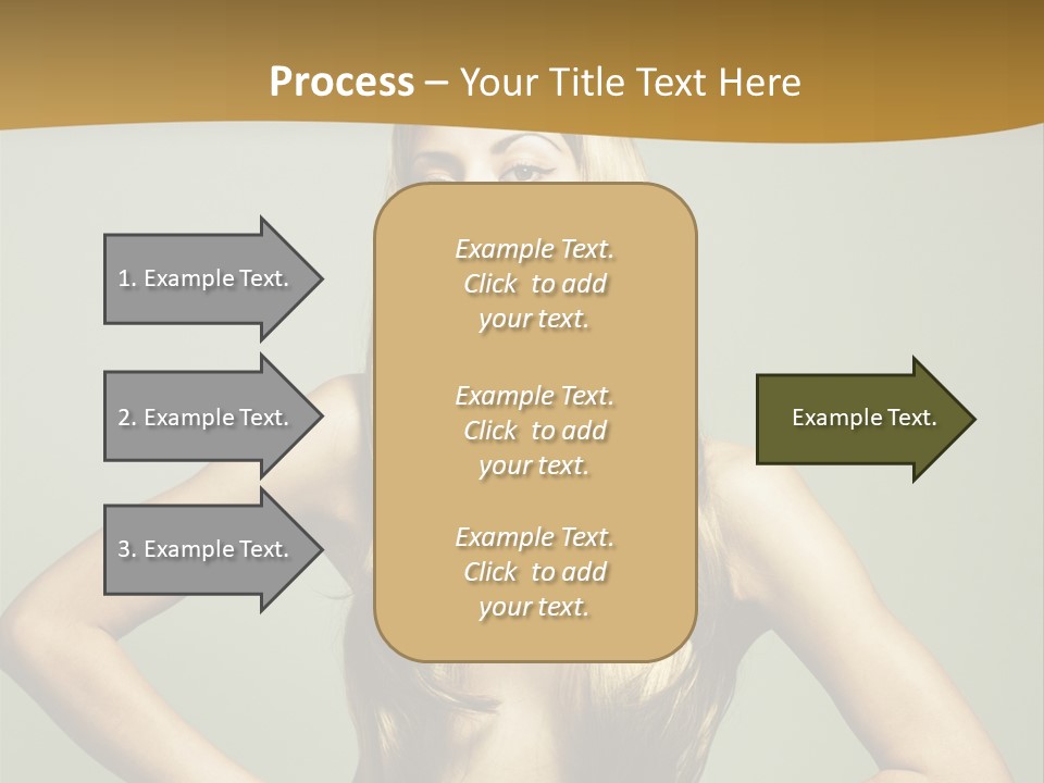 A Woman With Long Blonde Hair Posing For A Picture PowerPoint Template