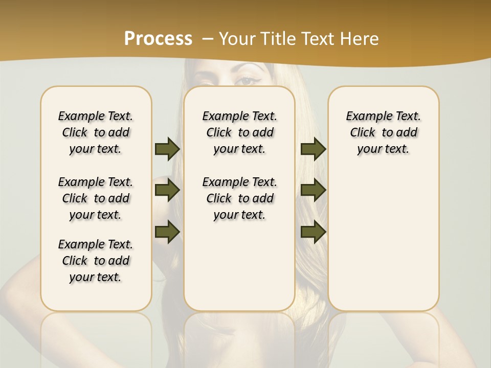 A Woman With Long Blonde Hair Posing For A Picture PowerPoint Template